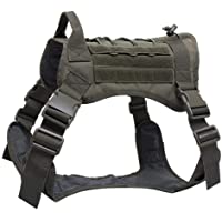 Los mejores  - Wildlead Tactical Training Dog Harness Vest Militar Ajustable Molle Chalecos de Nylon Perros Productos